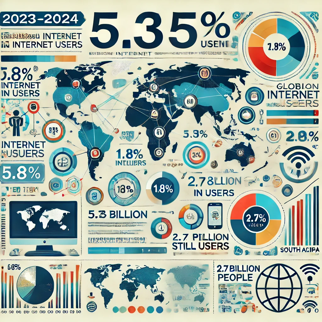 Küresel İnternet Kullanıcı Sayısı 2024: 5.35 Milyara Ulaşıldı, Dijital Eşitsizlik Devam Ediyor