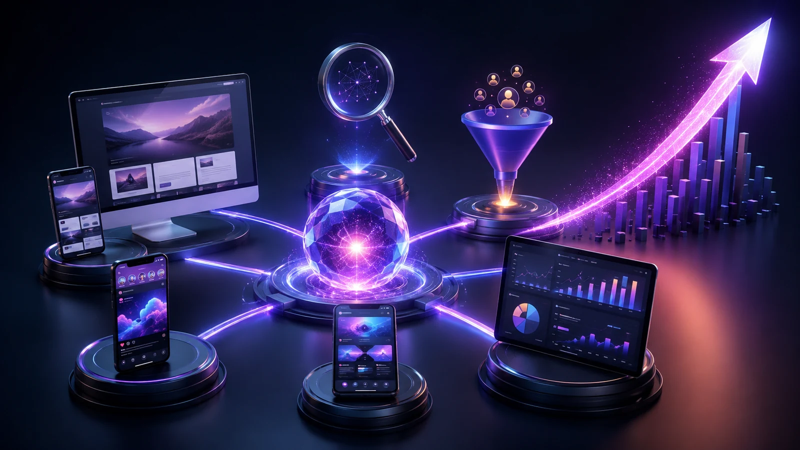 Dijital medya ajansı ile web, SEO, Google Ads, Meta ve sosyal medya çalışmalarını tek stratejide birleştirerek sürdürülebilir büyüme sağlayın.